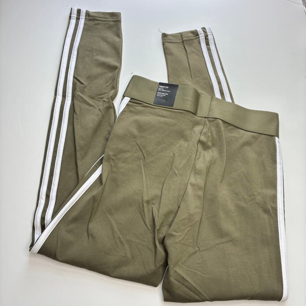 Adidas Green Tight Fit Mid Rise Full-Length Style Athletic Leggings NWT Womens S - Picture 9 of 10